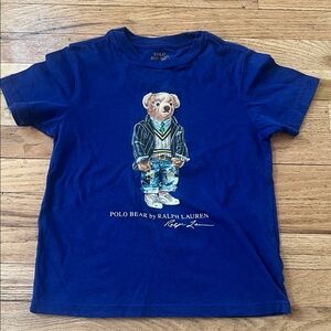 Polo by Ralph Lauren Kids Navy Bear Tee